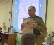 Ветеран пожарной охраны провел мероприятие для детей в Низинской школе